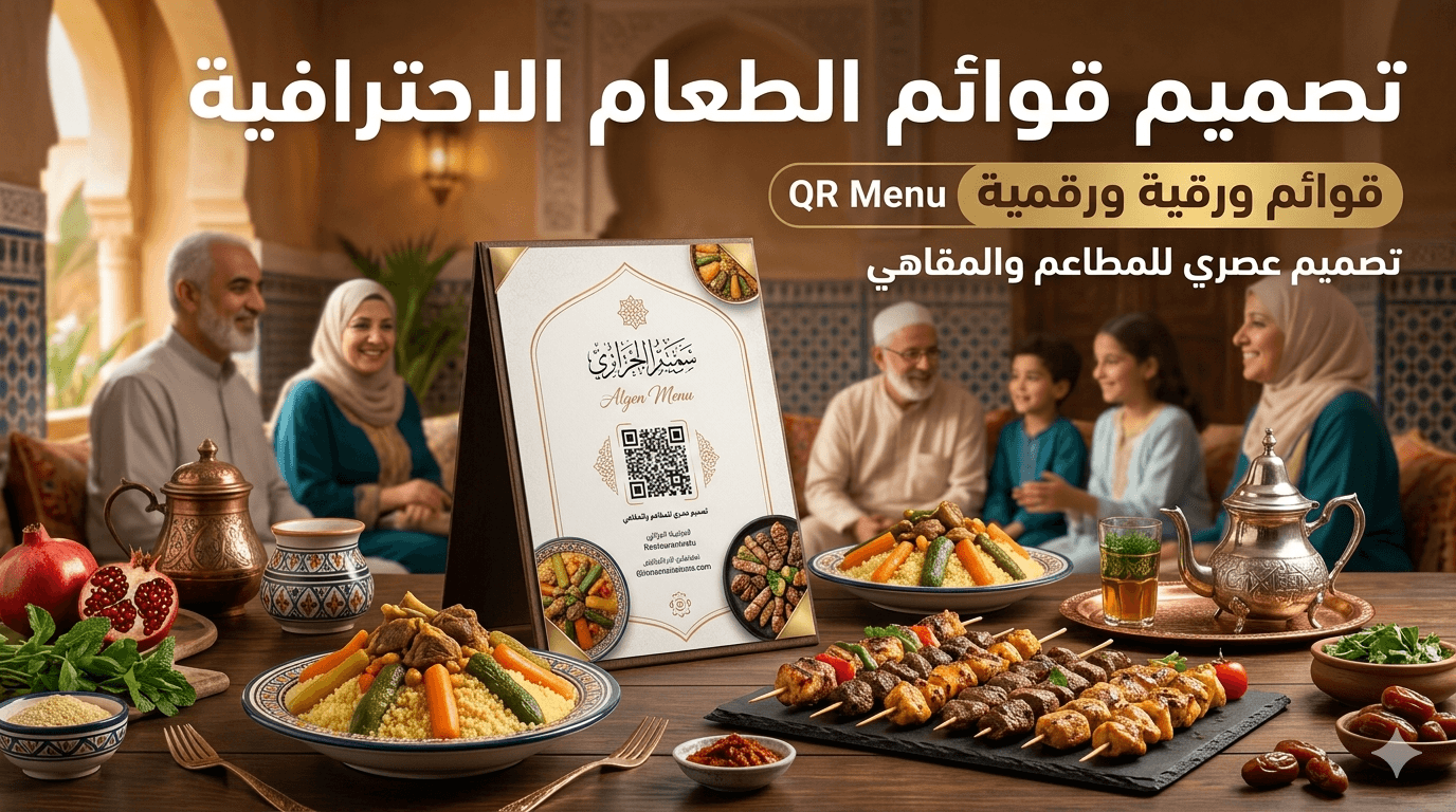تصميم قوائم الطعام (Menu) الاحترافية للمطاعم والمقاهي